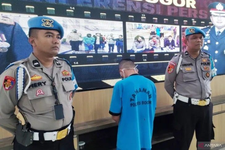 Tersangka pembunuhan disertai dengan mutilasi di Kabupaten Bogor berinisial DA diringkus Polisi