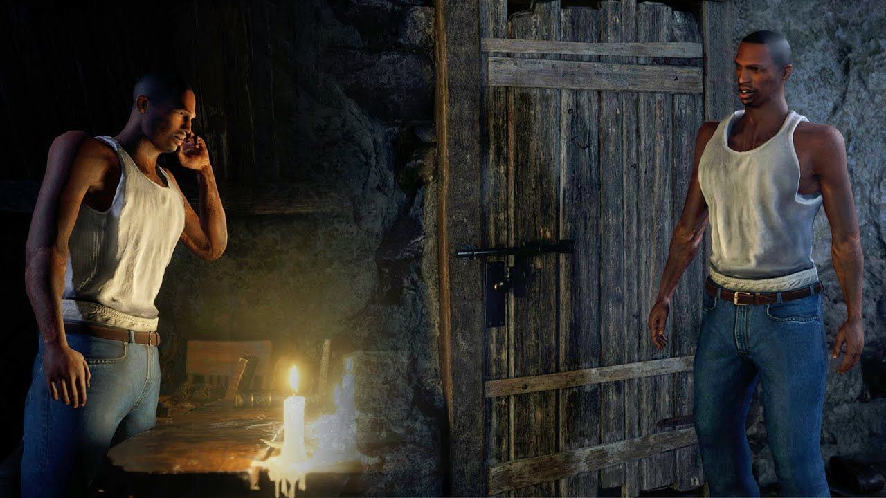Penampakan CJ GTA San Andreas di game Resident Evil 4 Remake versi Demo