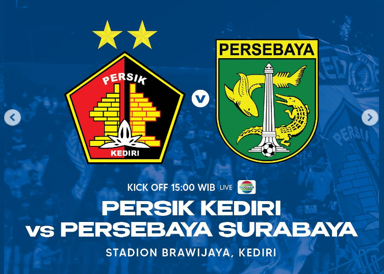 LIVE STREAMING GRATIS Persik Kediri vs Persebaya Surabaya BRI Liga 1, Nonton Langsung TV Online.