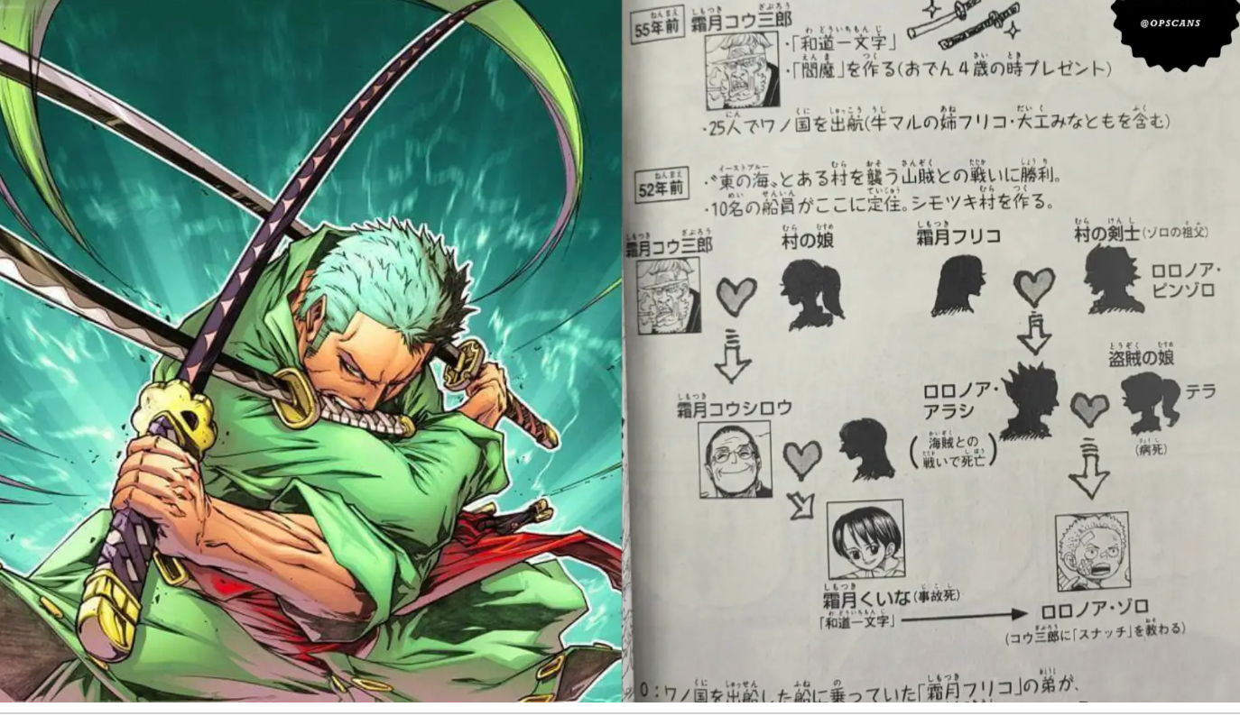 Terbaru di One Piece SBS Vol 105: Eiichiro Oda Beber Silsilah Keluarga Zoro, Siapa Furiko Sebenarnya?
