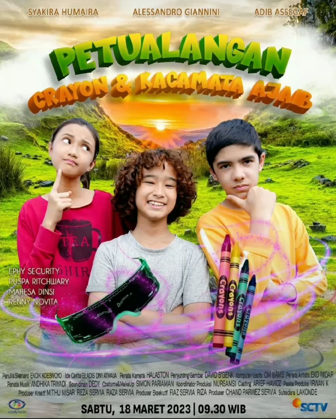 daftar pemain ftv anak terbaru 'petualangan crayon dan kaca mata ajaib' dibintangi anak-anak hebat tanah air.