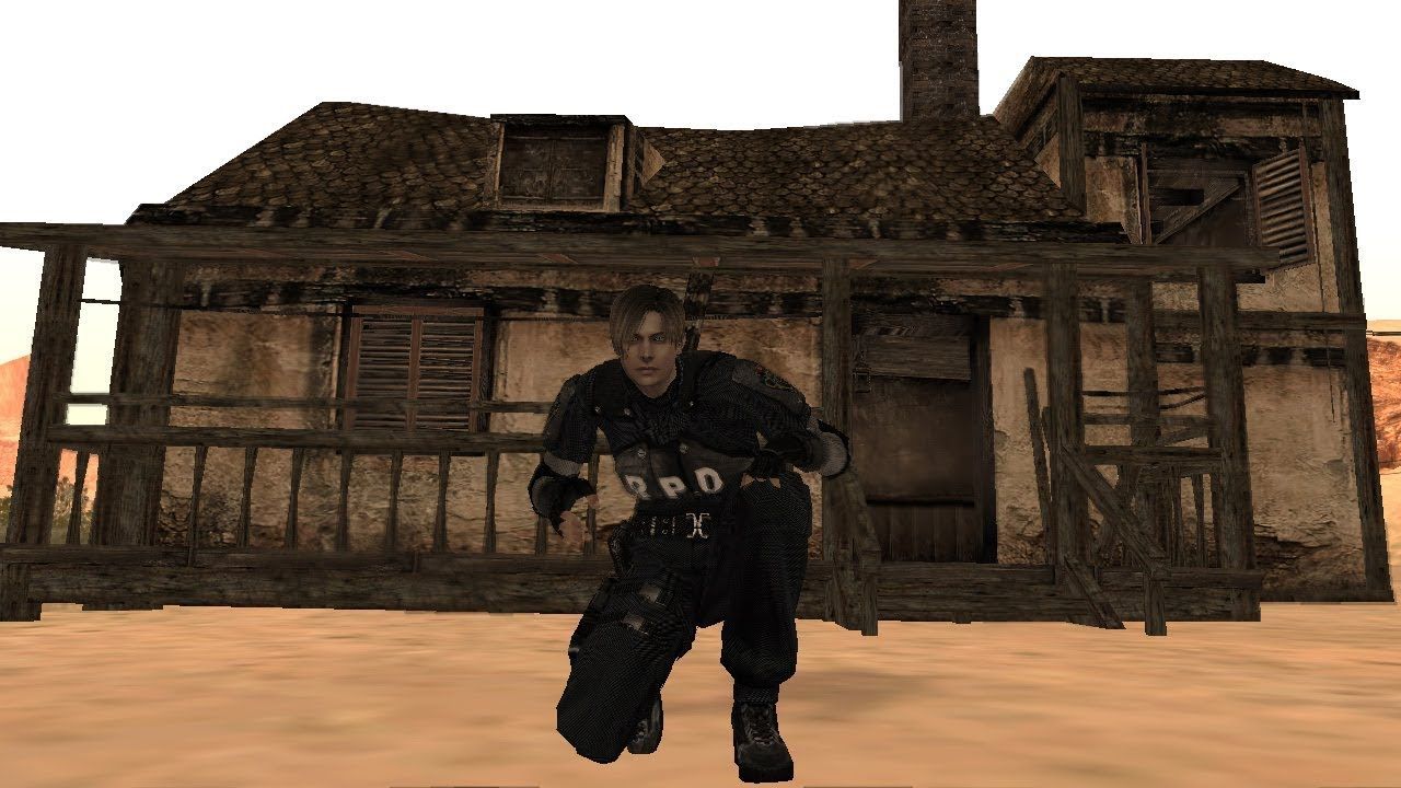 Ilustrasi karakter game GTA San Andreas di Resident Evil 4 Remake