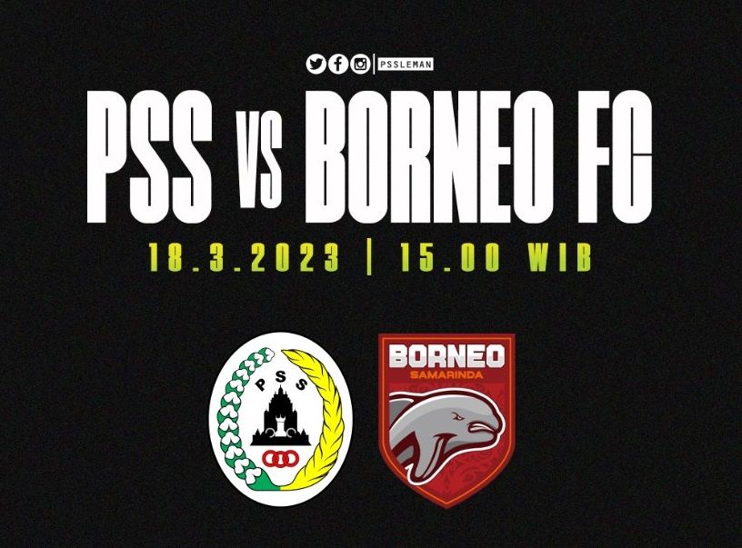 Jam tayang terbaru PSS Sleman vs Borneo FC BRI Liga 1 hari ini Sabtu, 18 Maret 2023 setelah perubahan jadwal, cek jadwal siaran langsung Indosiar dan link live streaming.