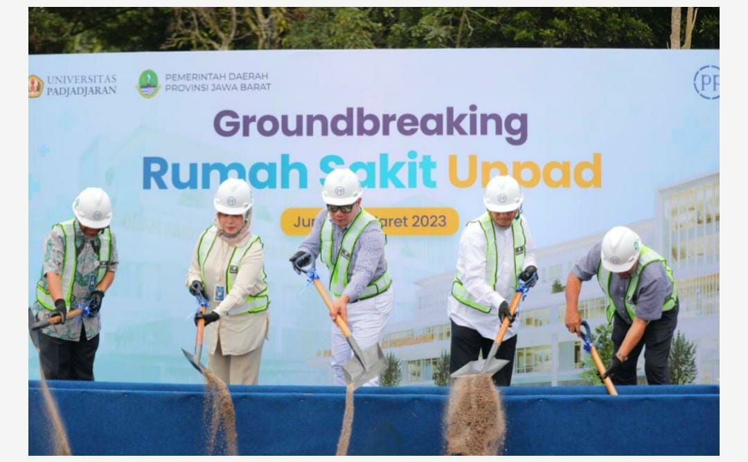 Gubernur Ridwan Kamil Hadiri Groundbreaking RS Unpad yang ditargetkan selesai bulan desember