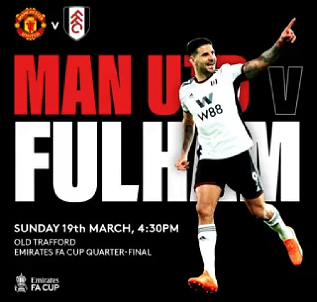 Jadwal jam tayang Man Utd vs Fulham Piala FA 2023 malam ini 19 Maret siaran langsung beIN Sports dan link live streaming, head to head, prediksi susunan pemain dan skor.