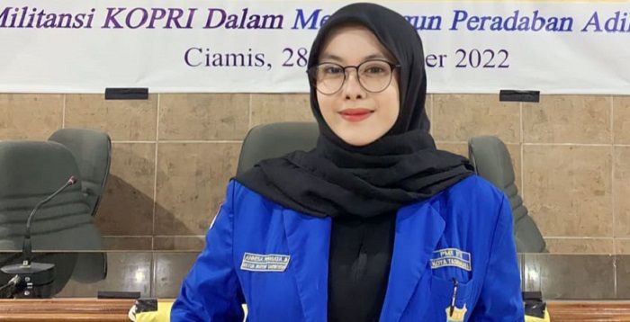 Ketua Kopri Pergerakan Mahasiswa Islam Indonesia (PMII) Kota Tasikmalaya, Annisa Permata.*
