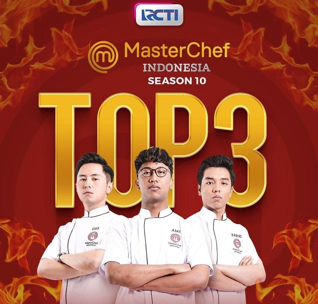 Jadwal Jam tayang Masterchef Indonesia Season 10 Top 3 hari ini 19 Maret 2023 nonton siaran langsung RCTI dan link streaming gratis.