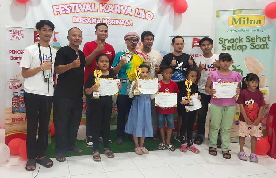Inilah pemenang lomba mewarnai dan  menggambar tingkat TK dan SD di Cirebon pada lomba yang digelar Lilo Sketza Cirebon bersama Morinaga Milna, Minggu 19 Maret 2023.