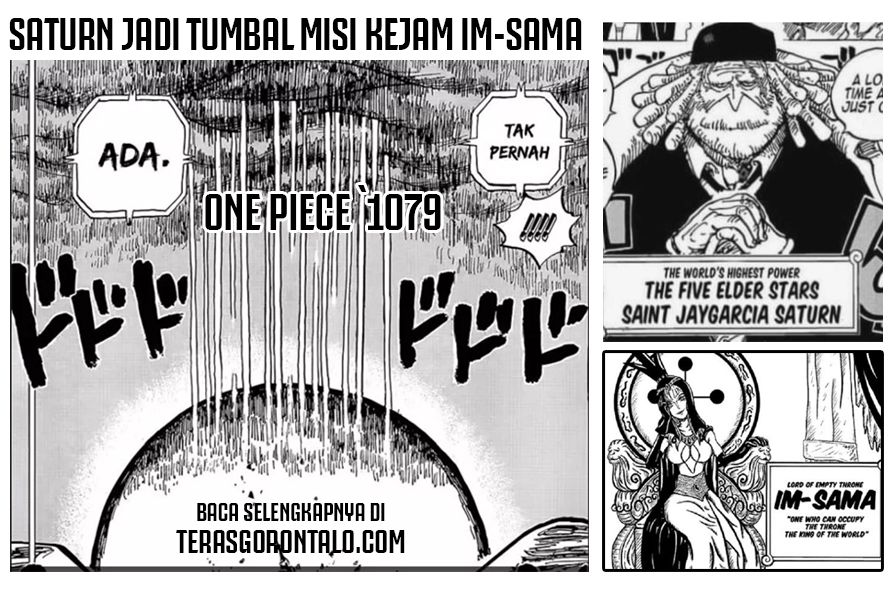 Egghead Terbakar! Monkey D Luffy Ubah Rencana, Gorosei Saturn Jadi Tumbal Rencana Jahat Im Sama di One Piece 1079