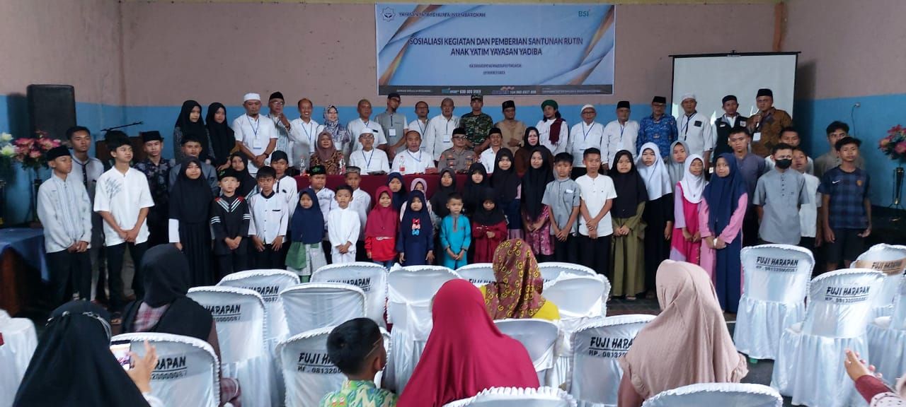 Yayasan Yadiba Santuni Ratusan Anak Yatim Majalengka.