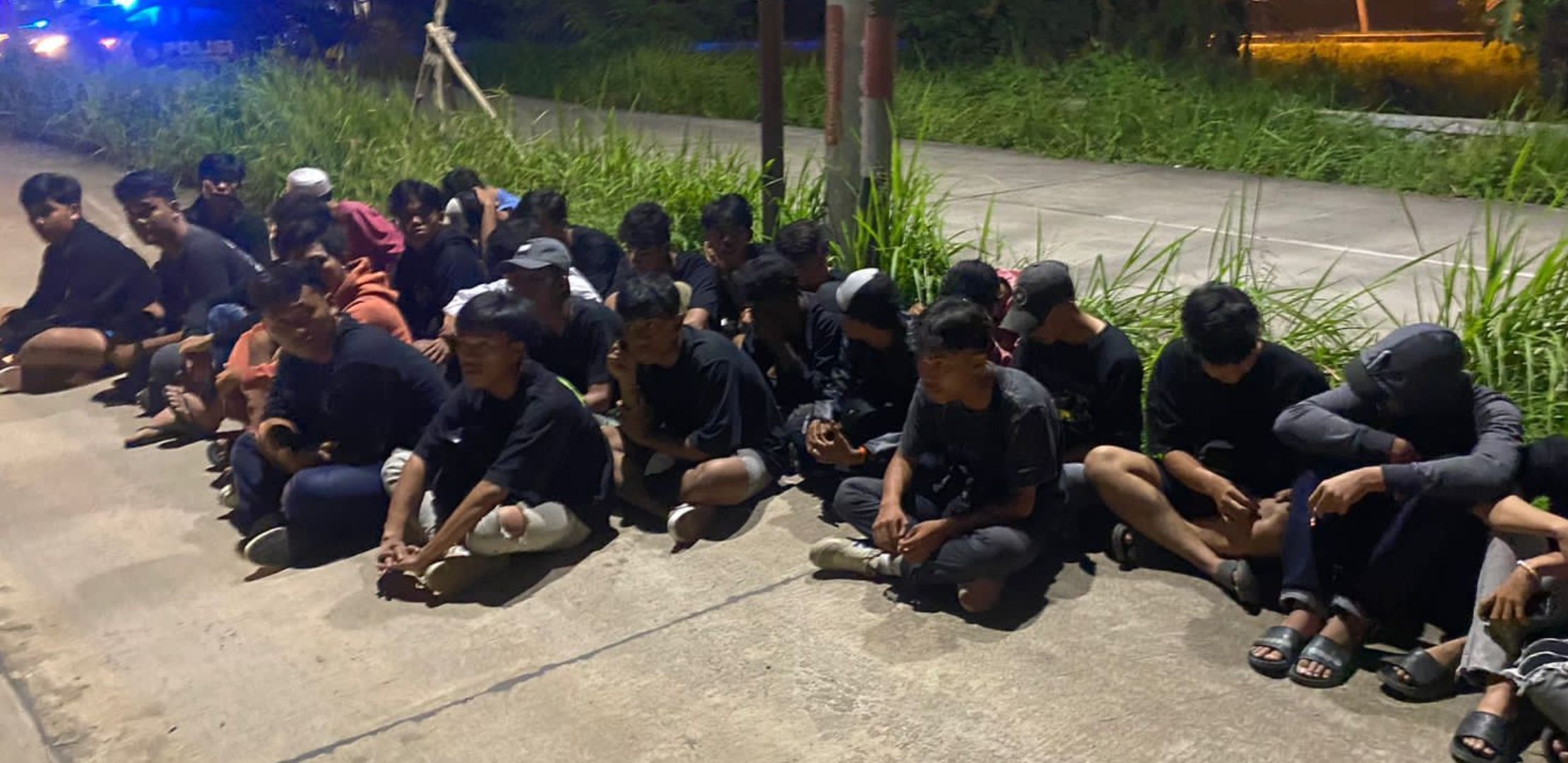 Puluhan remaja hendak melakukan balapan liar di Jalan Kawasan Industri KIIC Karawang diamankan Polres Karawang