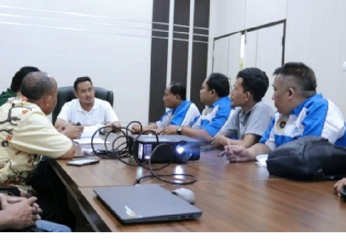Pengurus dan anggota P-Three beraudiensi dengan Plt Bupati Pemalang Mansur Hidayat, Sabtu 18 Maret 2023.