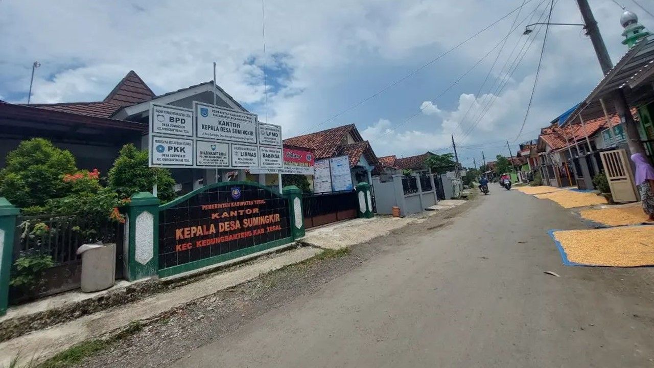 letak kantor balai desa Sumingkir Kecamatan Kedungbanteng Kabupaten Tegal