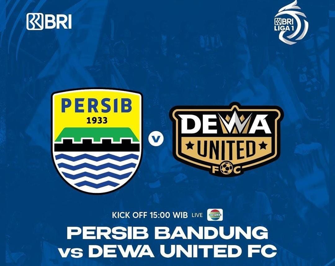 Link live streaming TV online Persib Bandung vs Dewa United hari ini, Senin, 20 Maret 2023. Nonton BRI Liga 1 siaran langsung di Indosiar jam tayang 15.00 WIB.