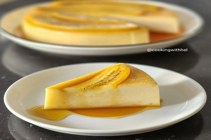 Resep banana caramel pudding buat ide jualan menjelang berbuka puasa