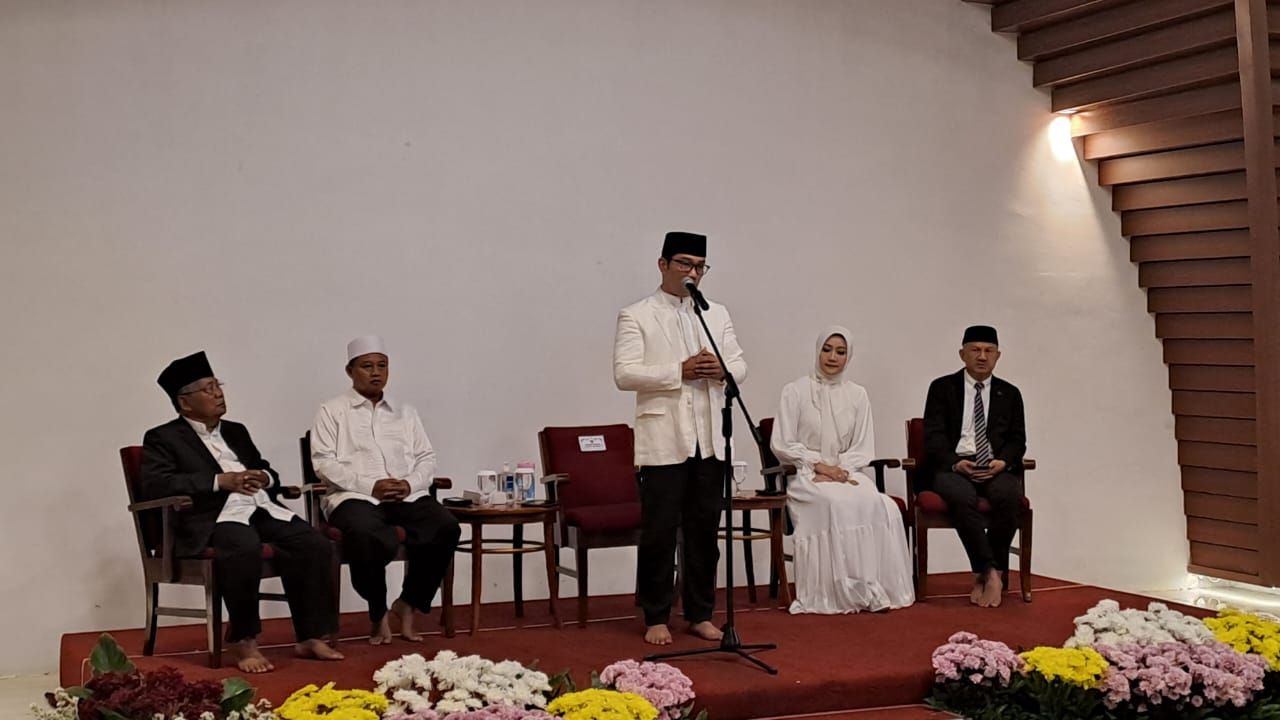 Gubernur Jabar Ridwan Kamil saat pelantikan DKM Masjid Al Jabbar Bandung, Senin, 20 Maret 2023./IST