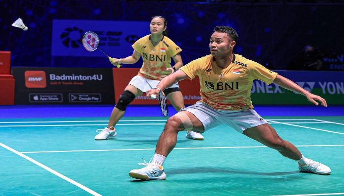 Berikut rekap hasil pertandingan pebulutangkis wakil Indonesia yang akan berlaga di turnamen Badminton Swiss Open 2023 hari kedua Rehan/Lisa maju ke 16 besar
