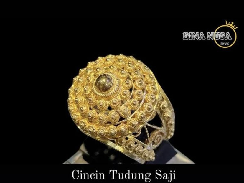 Harga emas Banda Aceh hari ini, Selasa, 21 Maret 2023. Cincin Tudung Saji Kerawang/Instagram/@bina.nusa
