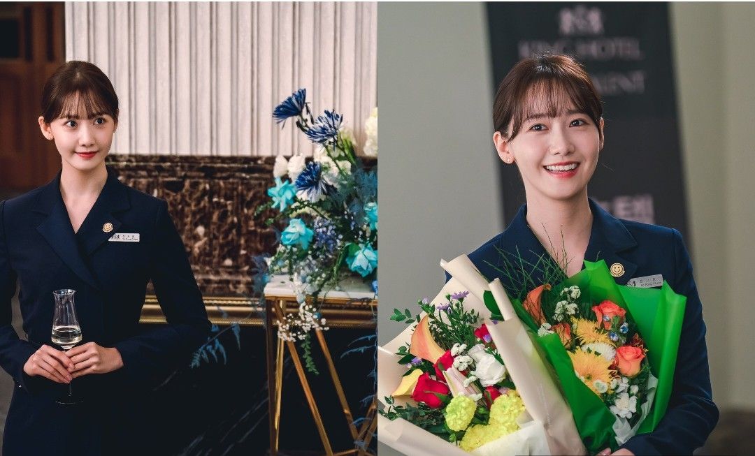 Transformasi YoonA SNSD Menjadi Pengelola Hotel yang Selalu Tersenyum Dalam Drama King The Land.