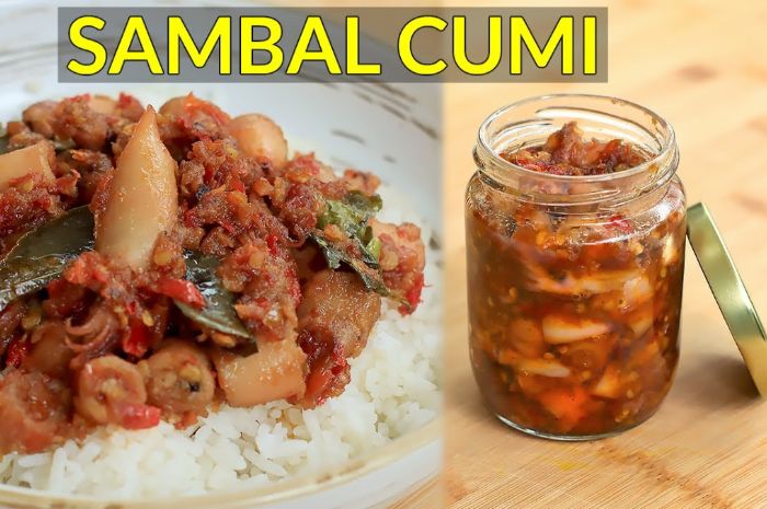 Resep stok lauk sahur pedas gurih yaitu sambal cumi balado