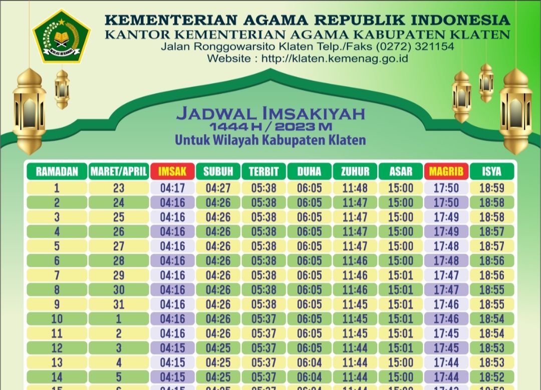 Ilustrasi - Link download jadwal imsakiyah Ramadhan 2023 M 1444 H dari Kemenag, cek jadwal imsak kota Surabaya, Jakarta, Malang, Jogja pakai cara ini.