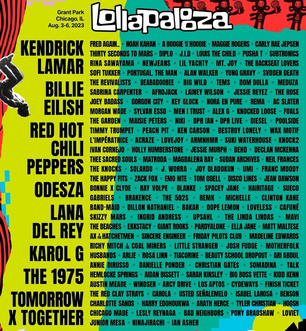 TXT Jadi Headline Lollapalooza 2023 Bersama Kendrick Lamar, Billie Eilish, Red Hot Chili Peppers, dan Karol G/