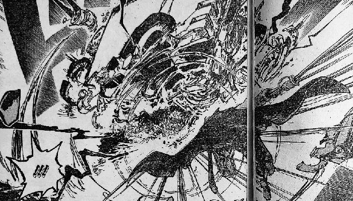Serangan Shanks ke Kid dalam One Piece 1079.