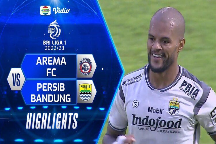 Ilustrasi Pertandingan Persib Bandung vs Arema FC