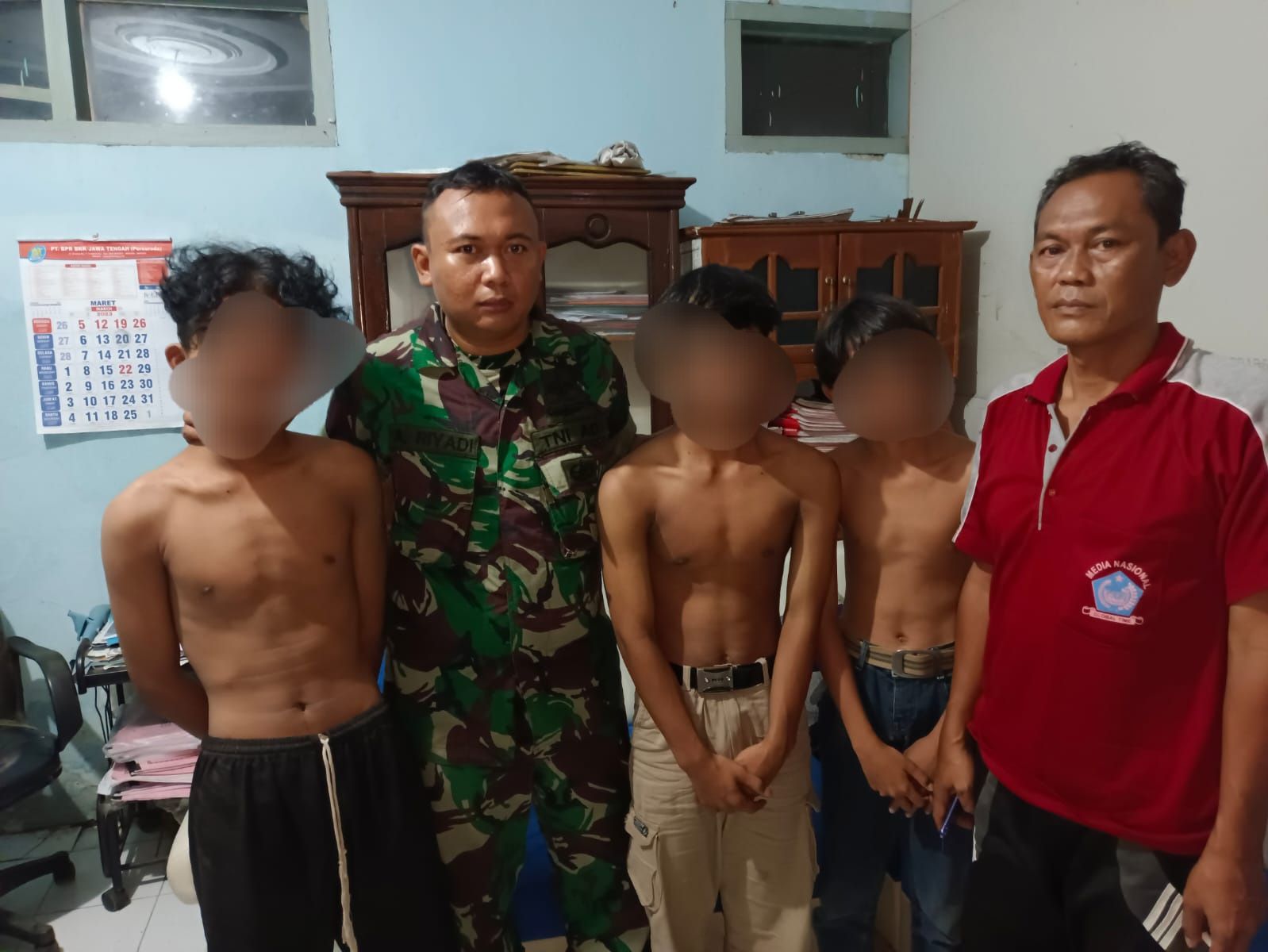 Tawuran Perang Sarung, 3 remaja di Larangan Brebes diamankan di Polsek Larangan