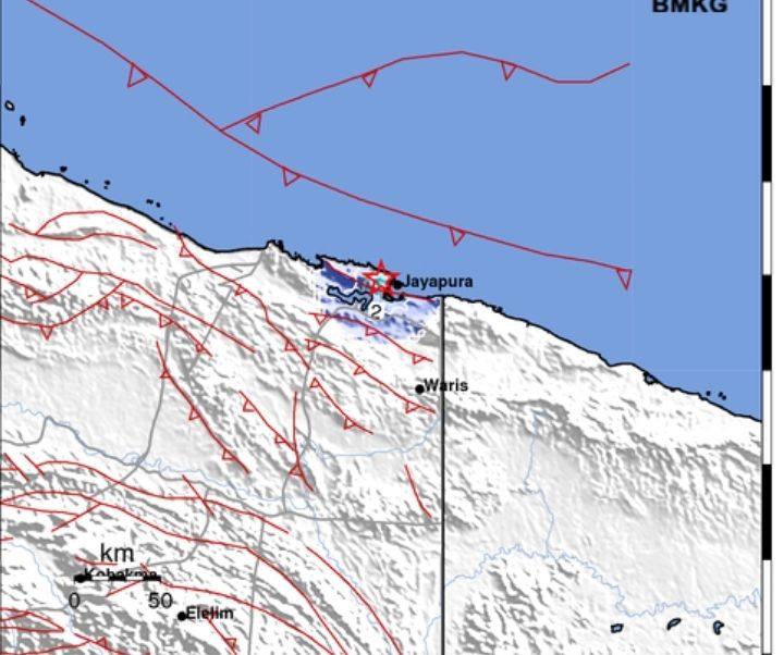 Gempa Hari Ini 23 Maret 2023 Guncang Jayapura, Magnitudo 3.8