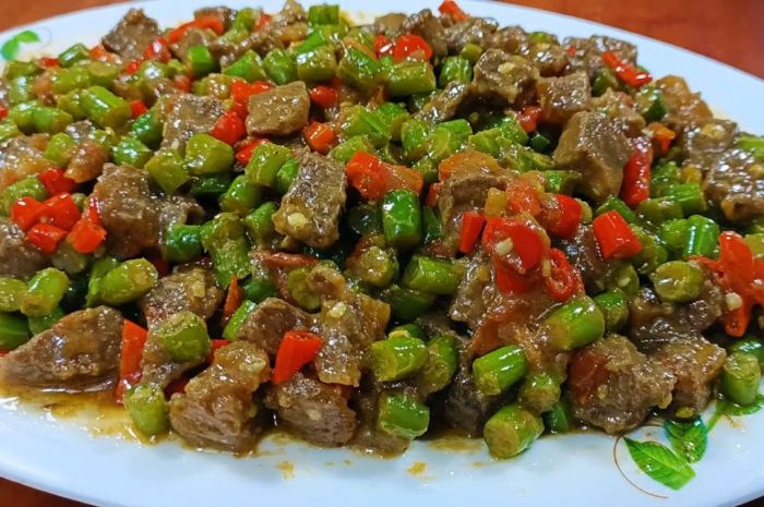 Resep sederhana lauk sahur dan buka puasa dari daging dan buncis