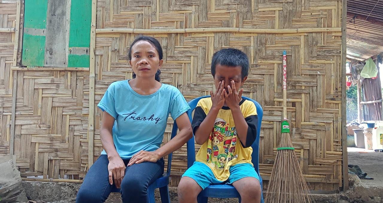 Penderita Tumor Mata di Borong Manggarai Timur Butuh Bantuan untuk Berobat