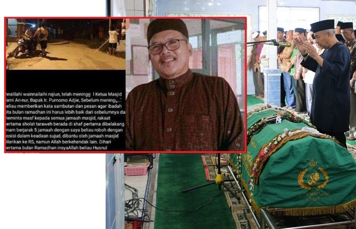 'Masya Allah, surga untukmu, Pak!' doa bersahutan karena kematian seorang ulama secara mendadak saat sholat tarawih perdana Ramadhan 2023