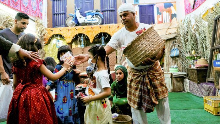 Perayaan tradisional Gergean di Arab Saudi saat Ramadhan