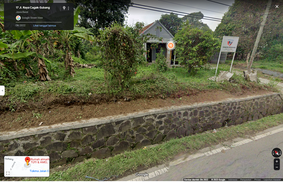 Lokasi rumah TKP kasus Subang kini diberi simbol tempat makan pada Google Maps. 