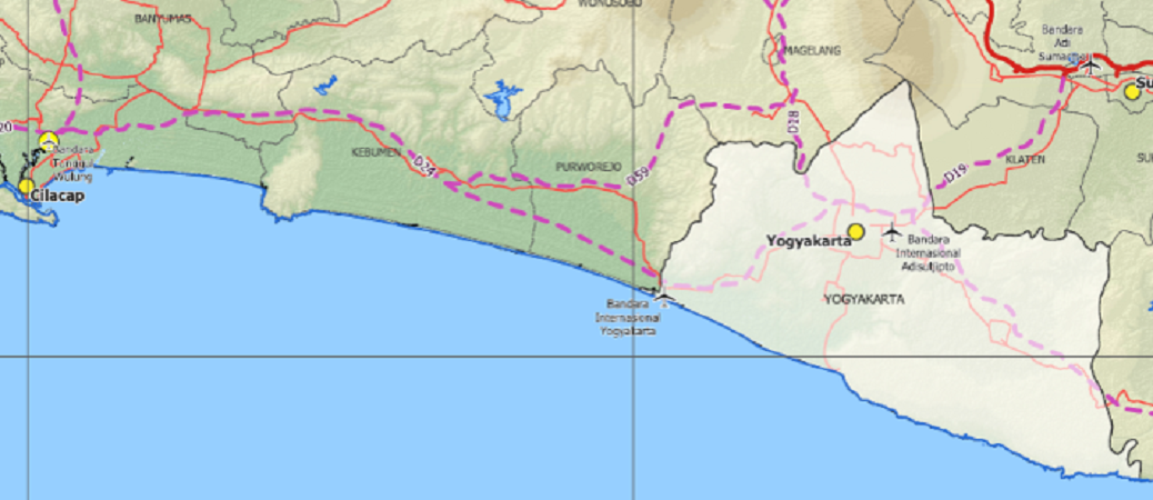Peta rencana tol Cilacap - Jogja - Cek rencana rute jalan tol Cilacap - Jogja yang melewati Kebumen dan daftar desa yang diterjang dan terkenan pembebasan lahan.
