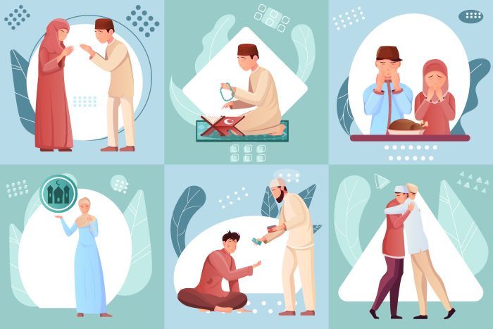 Ilustrasi beribadah selama bulan Ramadhan