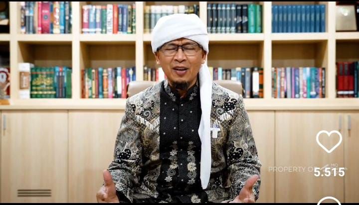 Aa Gym saat memberikan dakwah/Tangkapan Layar/Instagram @aagym