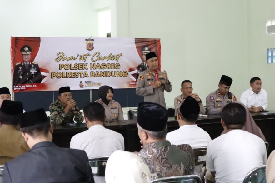 Polresta Bandung Gelar Jumat Curhat di Nagreg, Warga Minta Miras dan Parkir Liar Ditertibkan