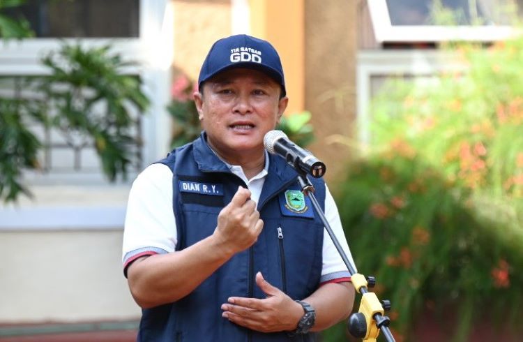 Sekda H.  Dian Rachmat Yanuar, dalam apel pagi sekaligus monitoring GDD di Dinas Pekerjaan Umum dan Tata Ruang (DPUTR) dan Dinas Perumahan Kawasan Permukiman dan Pertanahan (DPKPP),.