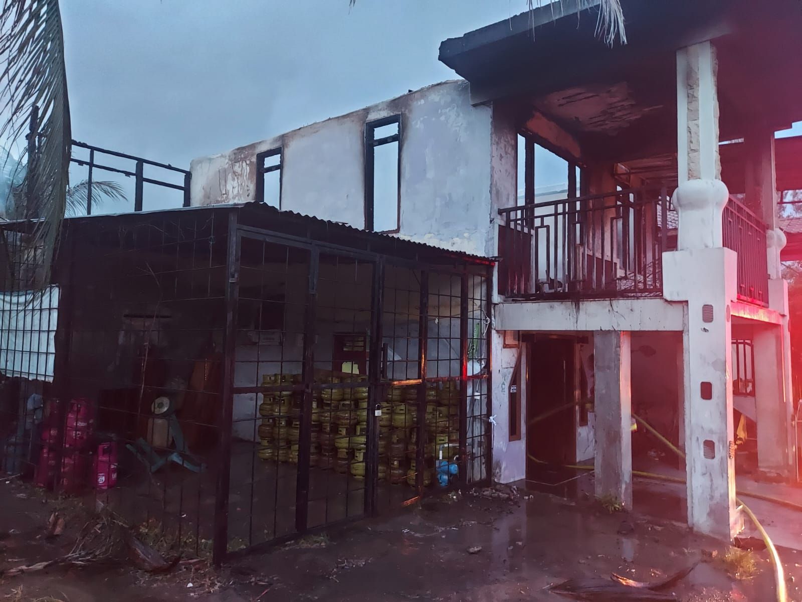 Penampakan rumah warga di Blang Oi Banda Aceh yang terbakar/JurnalAceh/Cut Ricky Fr