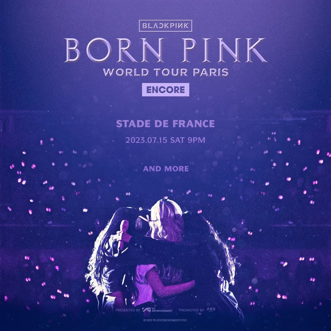 Poster Tour Born Pink Paris