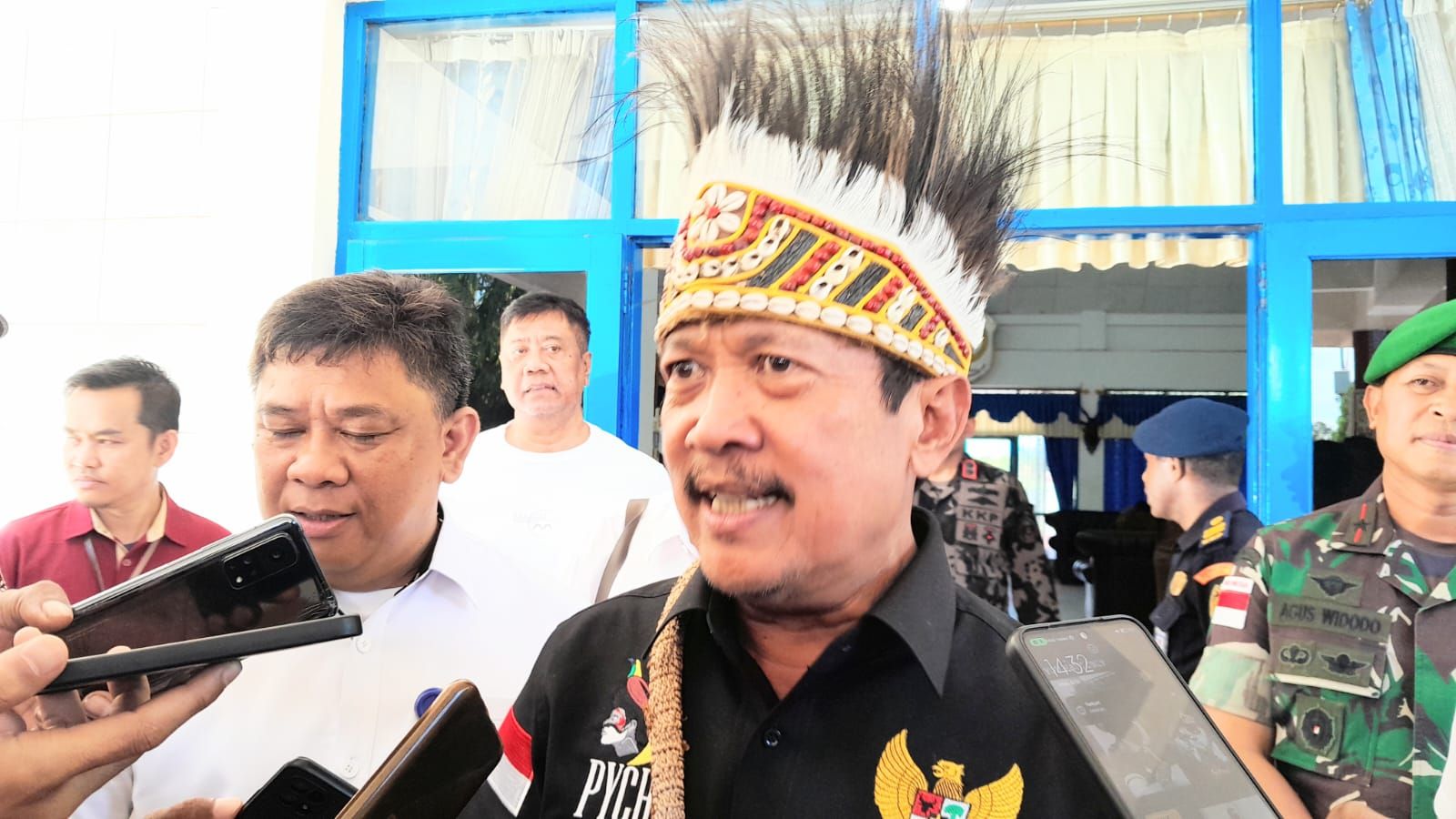 Menteri Kelautan dan Perikanan RI, Sakti Wahyu Tenggoro melakukan kunjungan ke Provinsi Papua Selatan (PPS), Selasa (21/3/2023) sore.