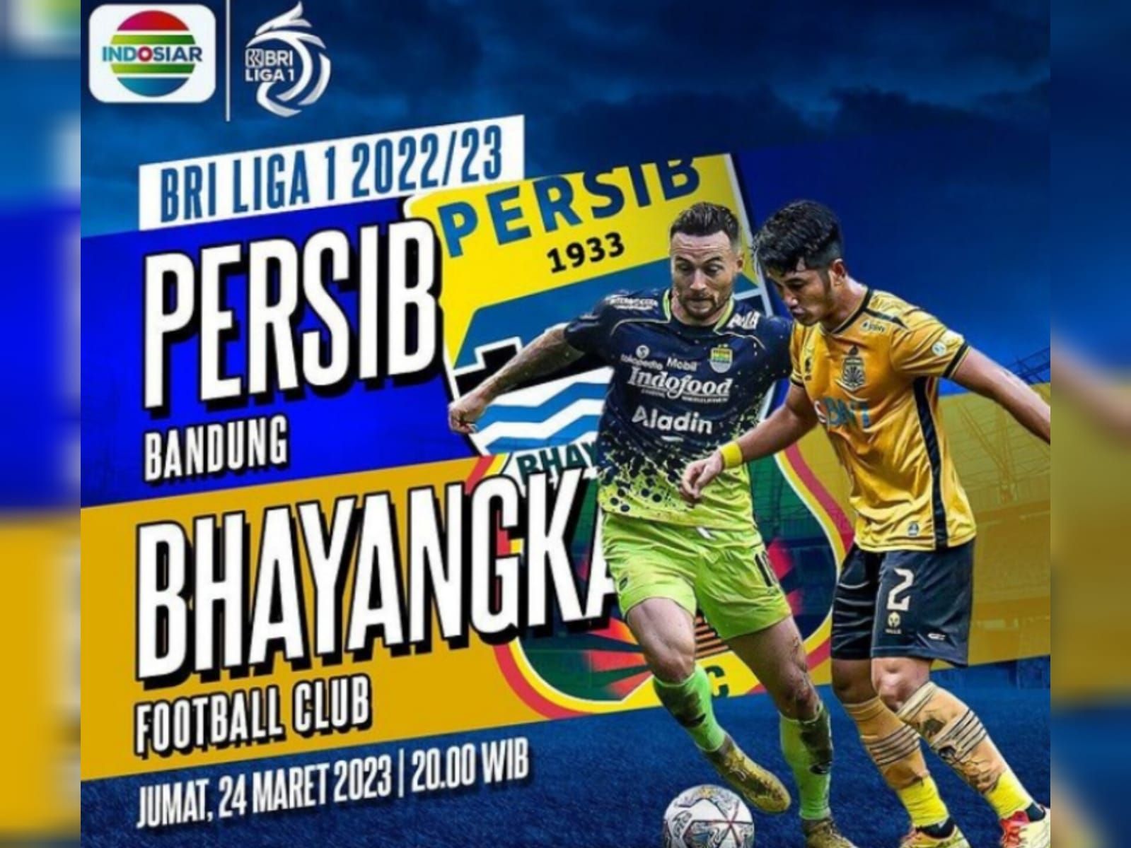Ilustrasi - Persib Bandung vs Bhayangkara FC di BRI Liga 1