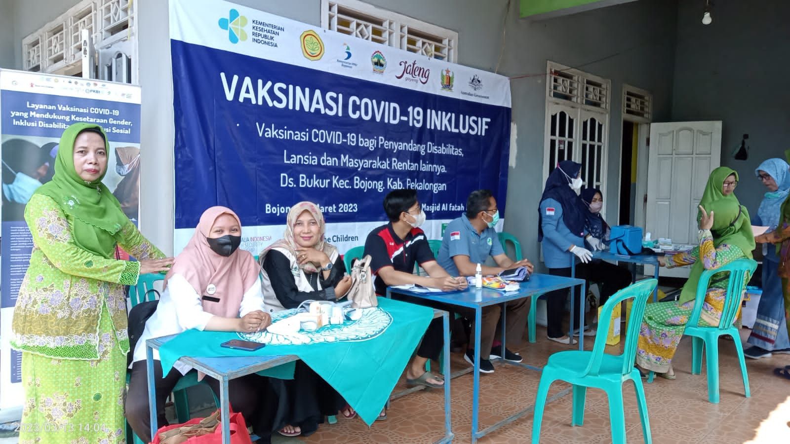  Muslimat MU PAC Bojong Adakan Bakti Sosial Pelayanan Kesehatan Kerjasama dengan Laziz NU dan Migrant Care