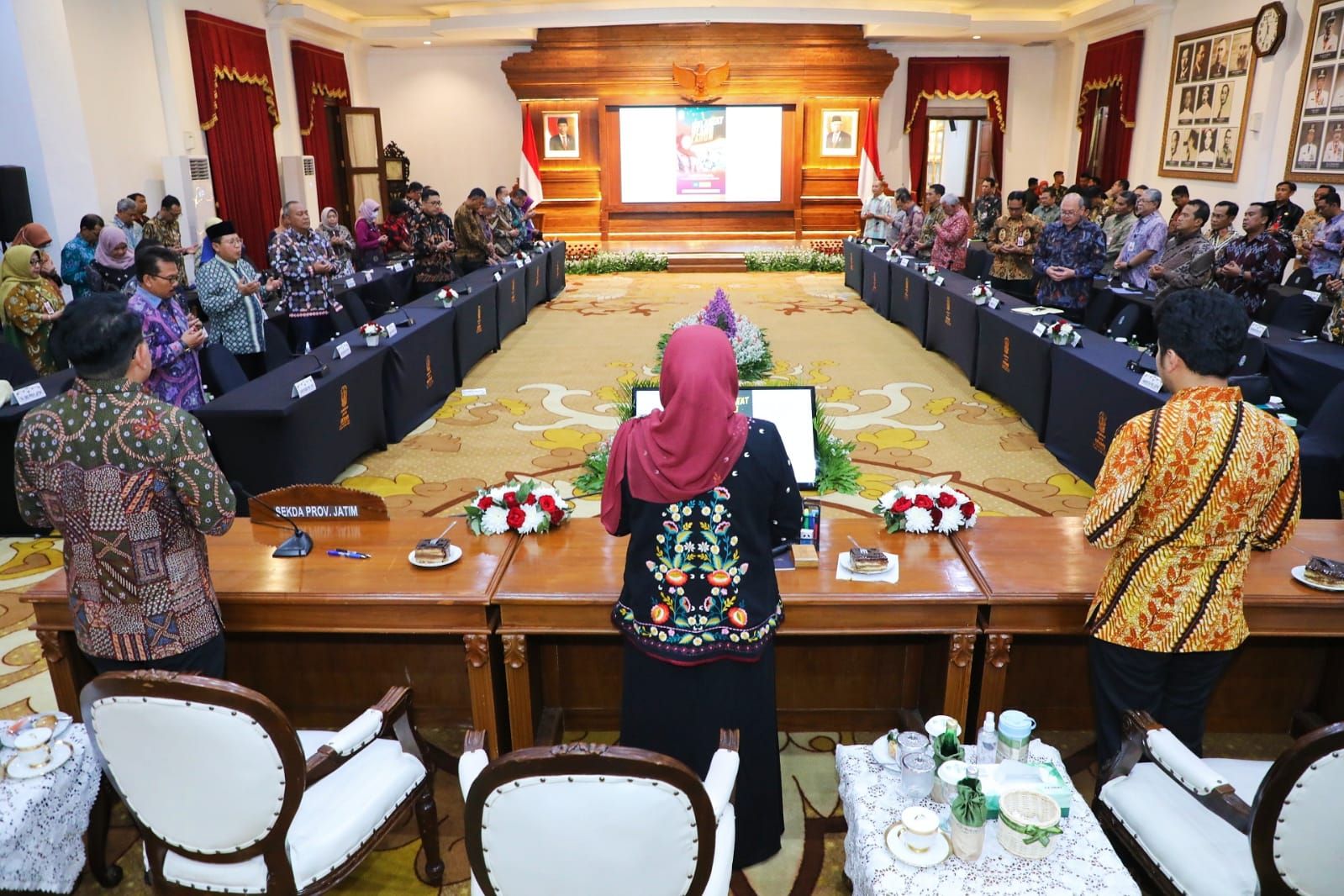 Suasana Rakor Pemerintah Provinsi Jawa Timur