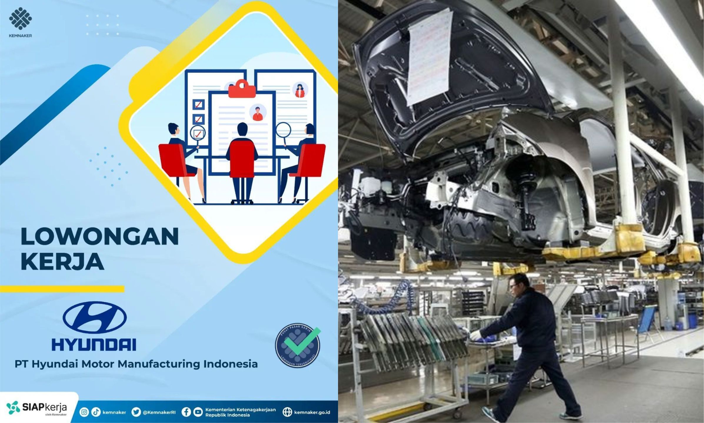 Lowongan Kerja di PT PT Hyundai Motor Manufacturing Indonesia, Cek Info Lengkapnya di Sini.