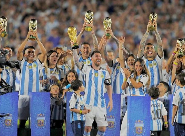  Kapten Timnas Argentina Lionel Messi Bersyukur atas Dukungan Rakyat Selama Membawa Timnya Juara Piala Dunia /instragram @leomessi/