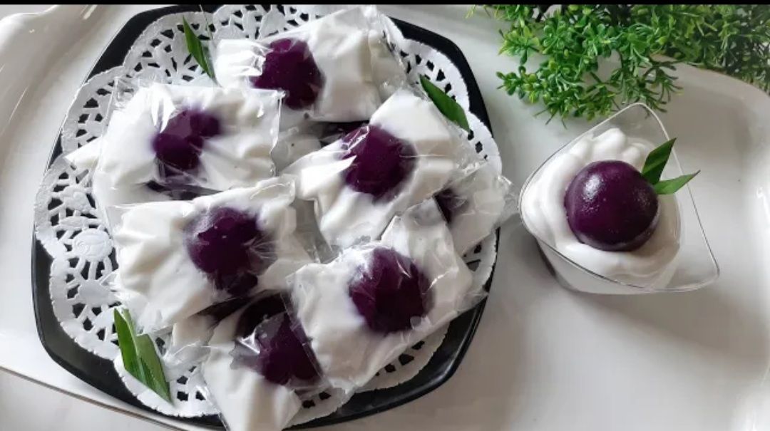 kue putri mandi ubi ungu yanh manis dan creamy