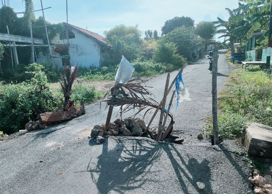 Kondisi Ambruknya Gorong-gorong di Pulau Sapudi Sumenep